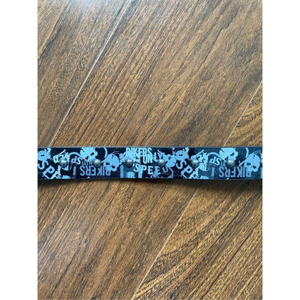 Boys S M Black Biker belt